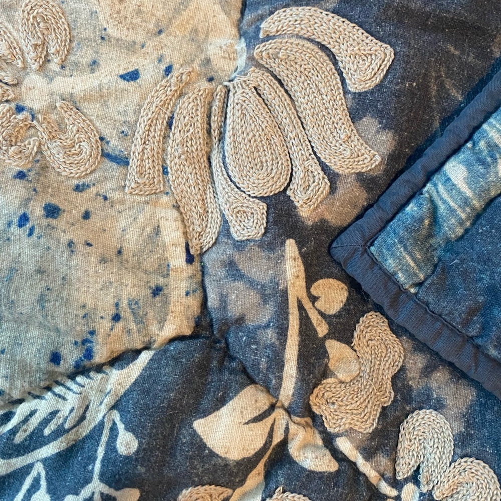 Pottery Barn Indigo Quilted Pillow Shams - Picture 3 of 7